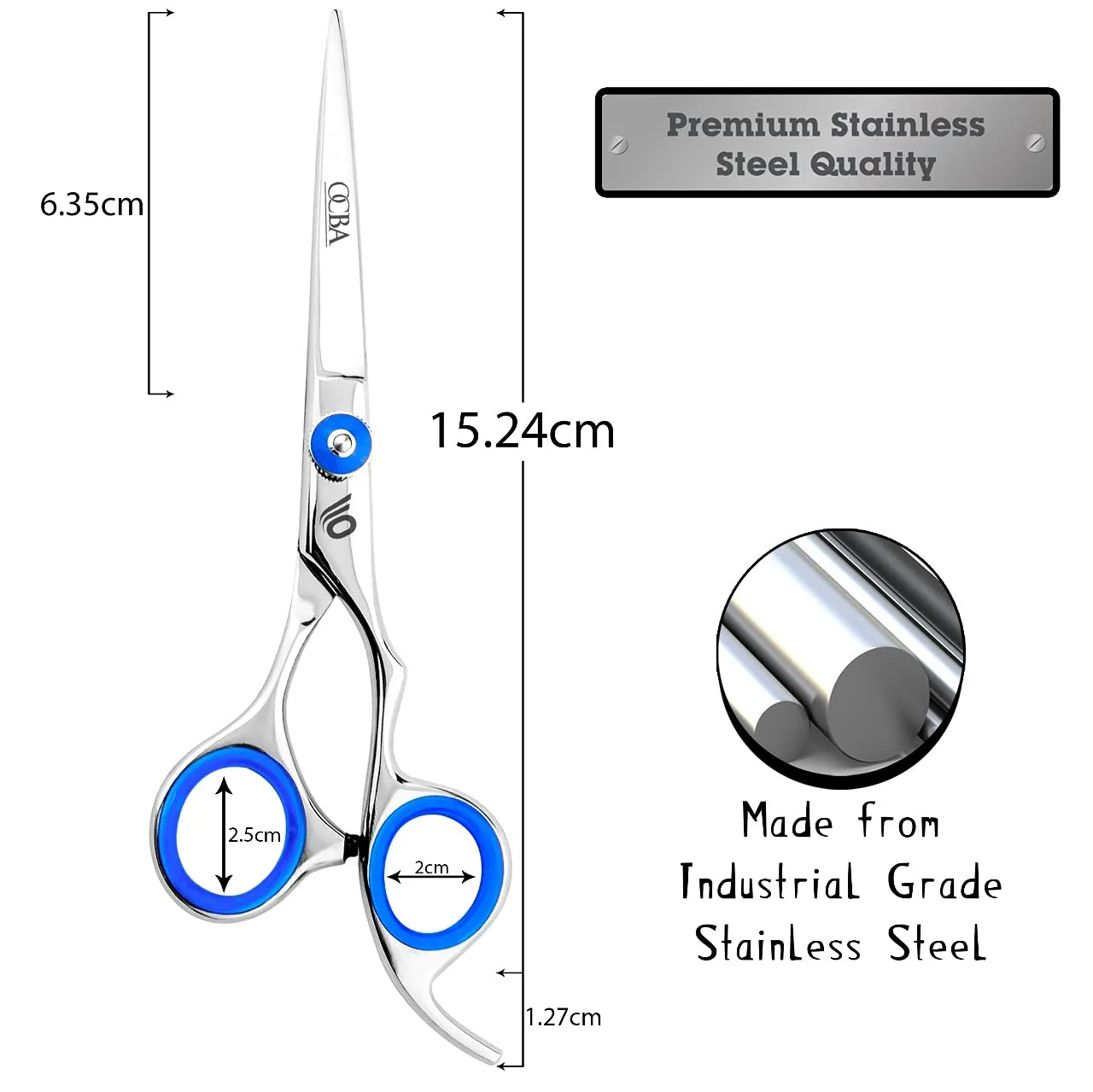 OCBA Premium Haarschere Friseurschere scharfer Schnitt
