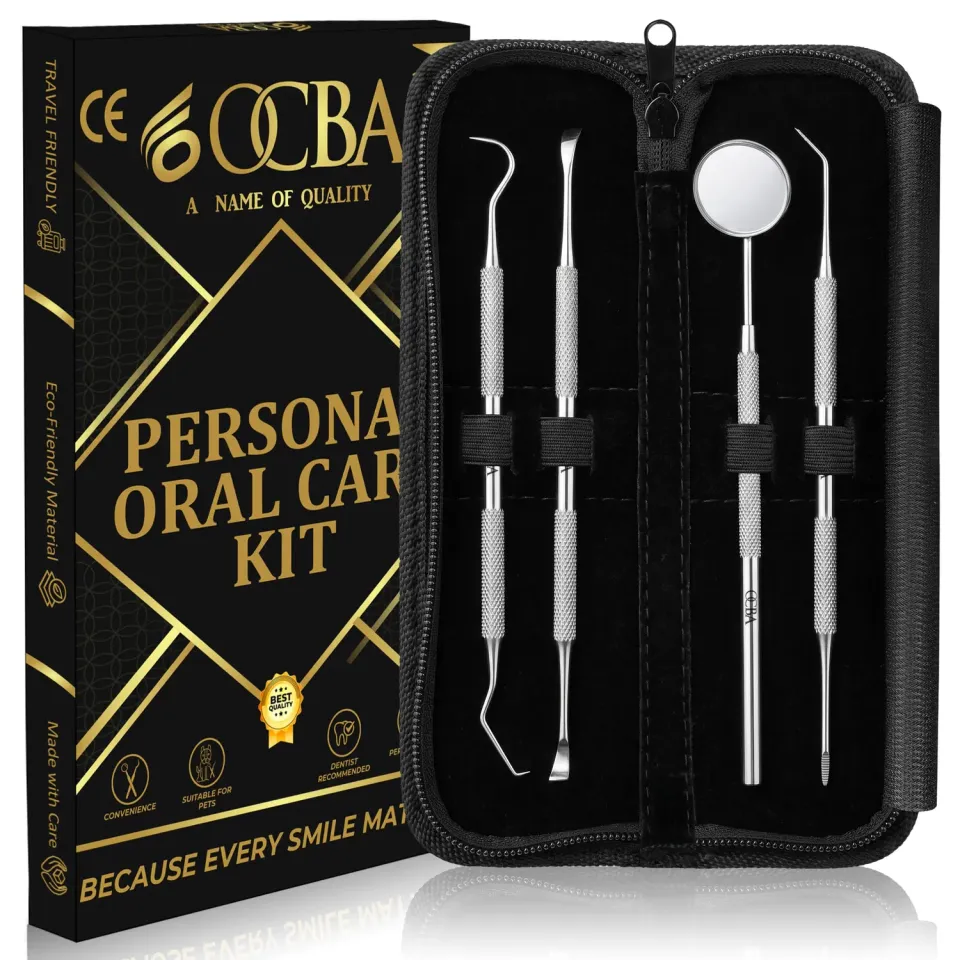 OCBA Zahnarzt Instrumente Zahnreinigungsset 4-teilig