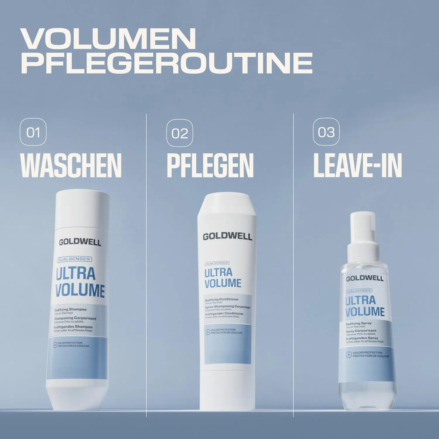 Goldwell Dualsenses Ultra Volume Spray feines Haar mit Reisprotein