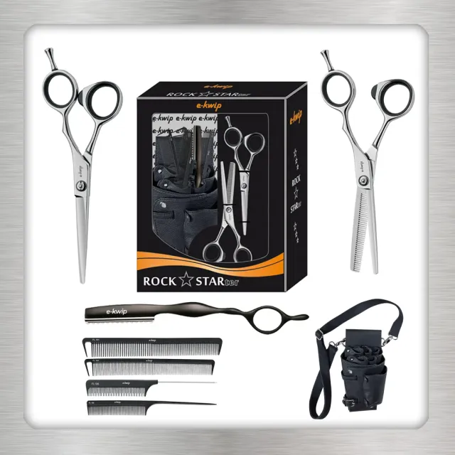 e-kwip Rockstarter Set Scheren-Set 5,5 Zoll