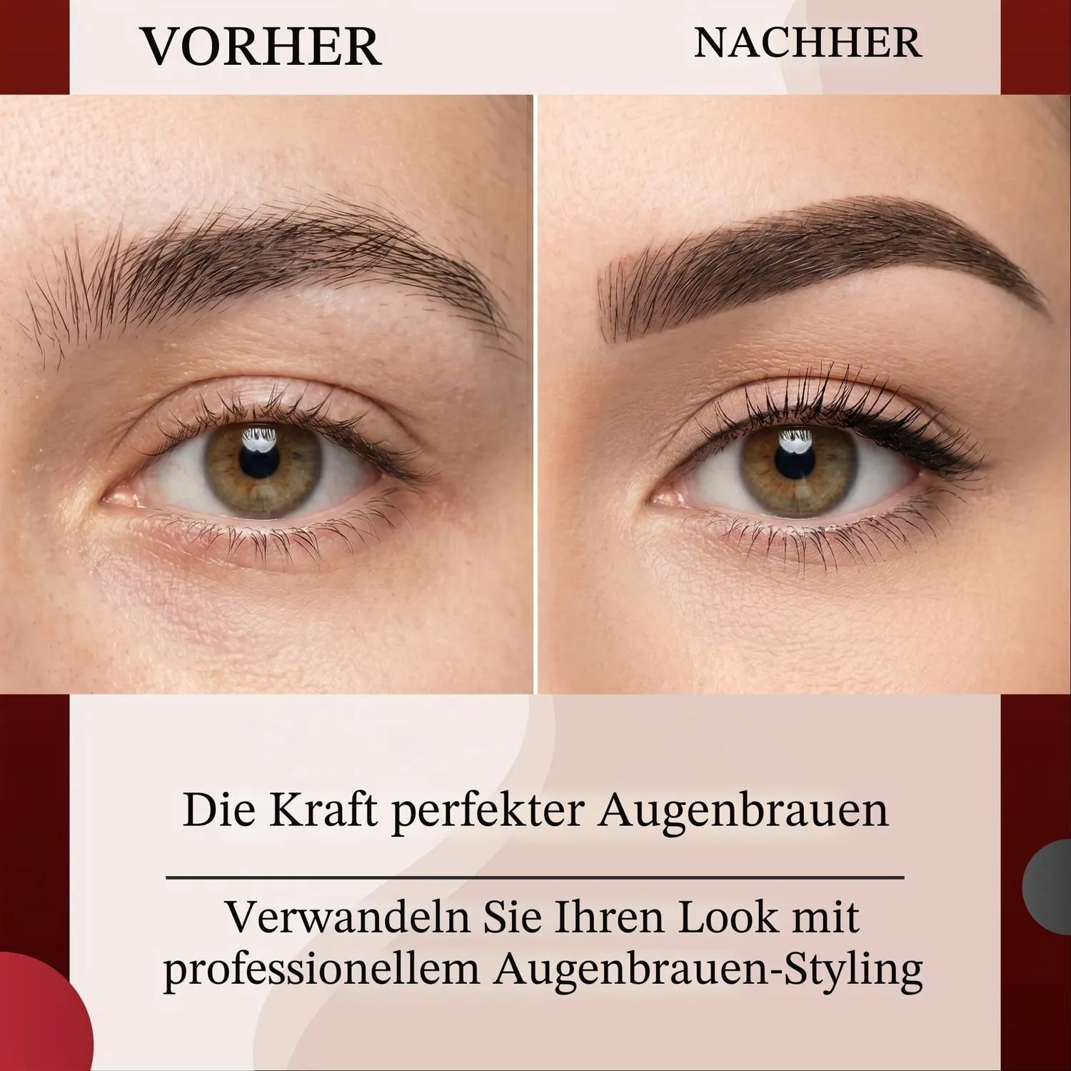 OCBA Pinzette Funkelndes Rot Edelstahl präzise Spitze