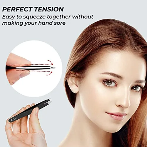 OCBA Präzisions-Pinzette Edelstahl schräg 1 Stück