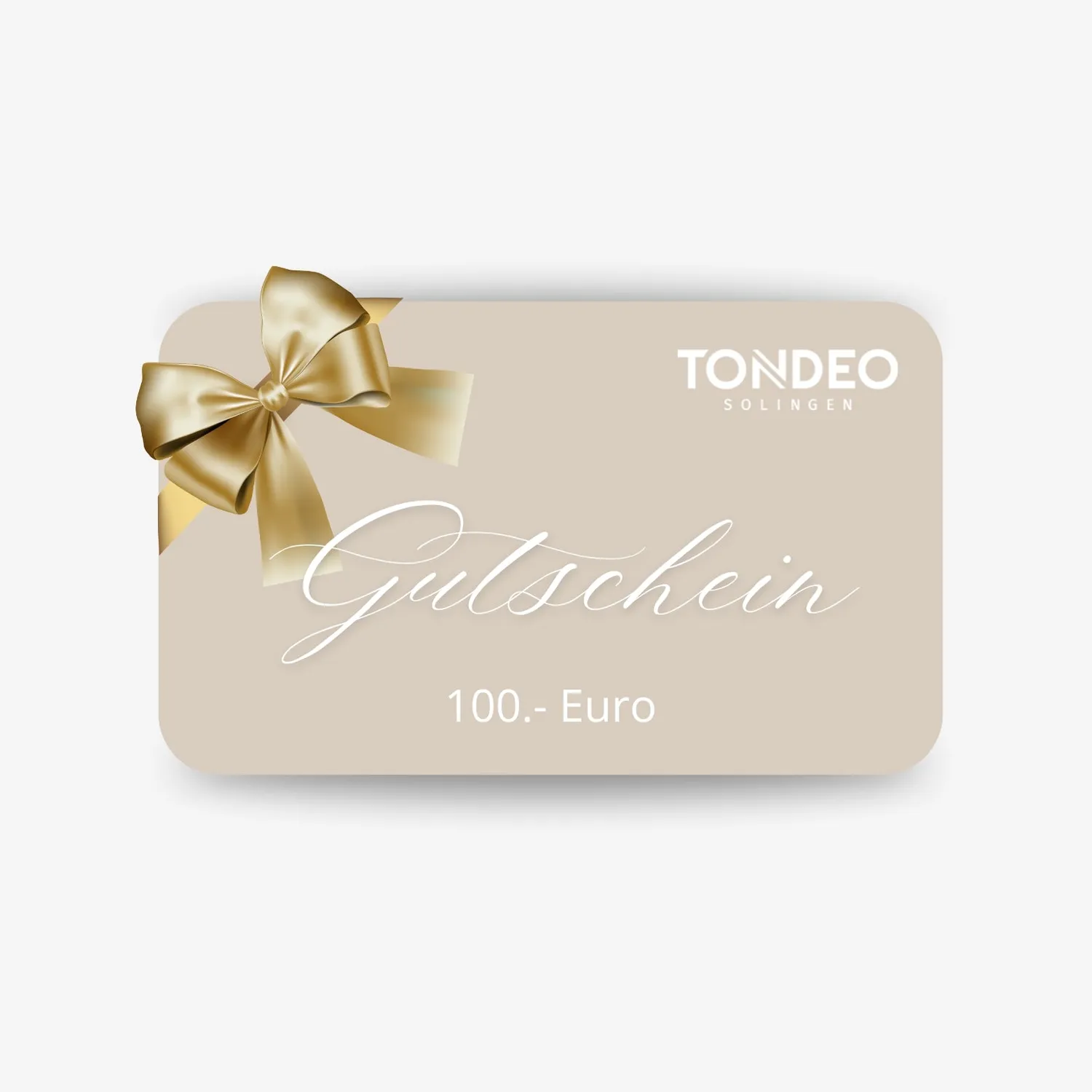 TONDEO Geschenkgutschein 10 € Profi-Qualität