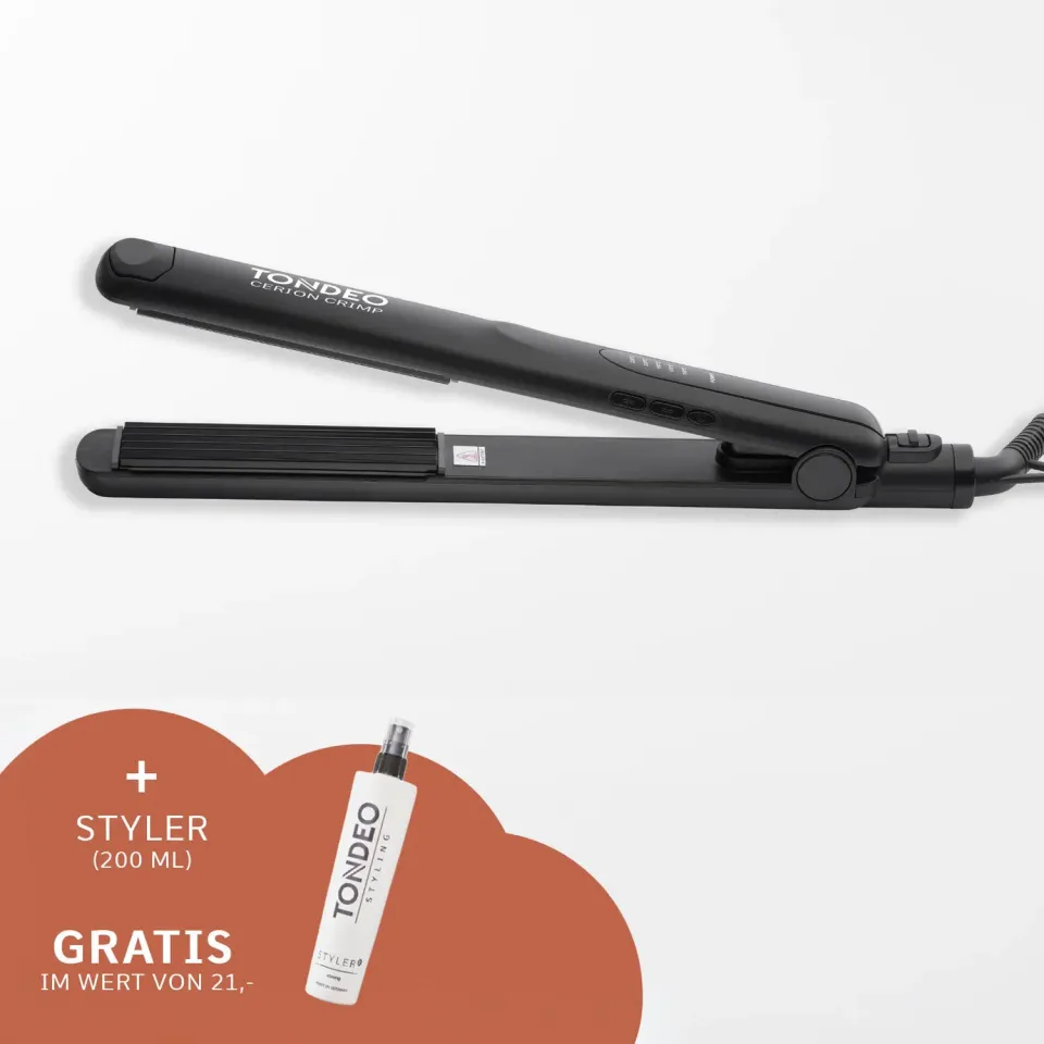 TONDEO Cerion Crimp Kreppeisen Set 150-230C