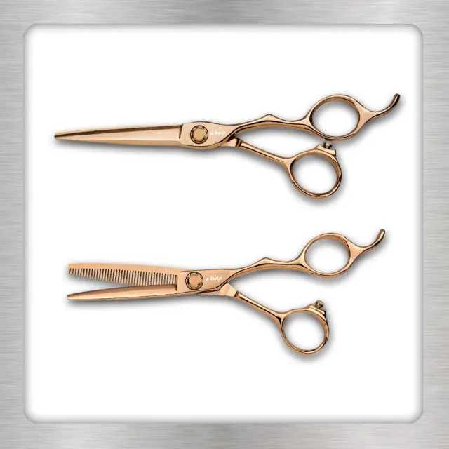 e-kwip Kuro Rose Gold Scheren-Set 2-teilig Titan
