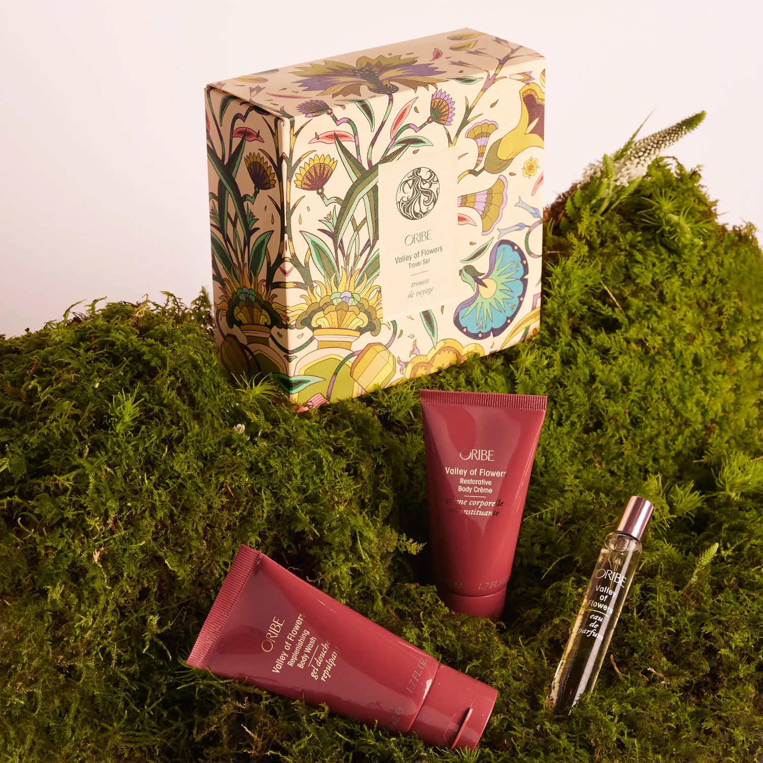 Oribe Valley of Flowers Travel Set Reiseset 3-teilig blumig
