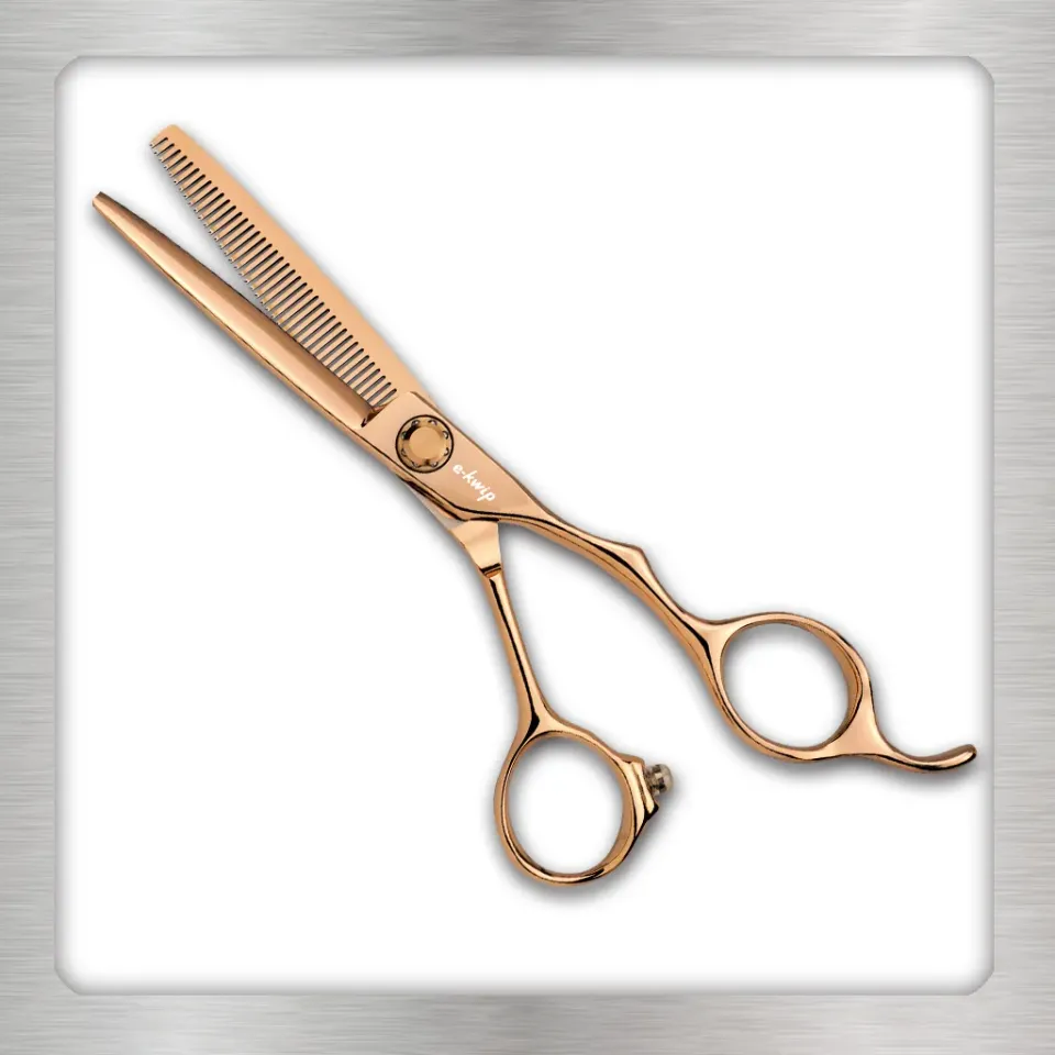 e-kwip Kuro Modellierschere Rose Gold 5,5 Zoll 40 Zähne