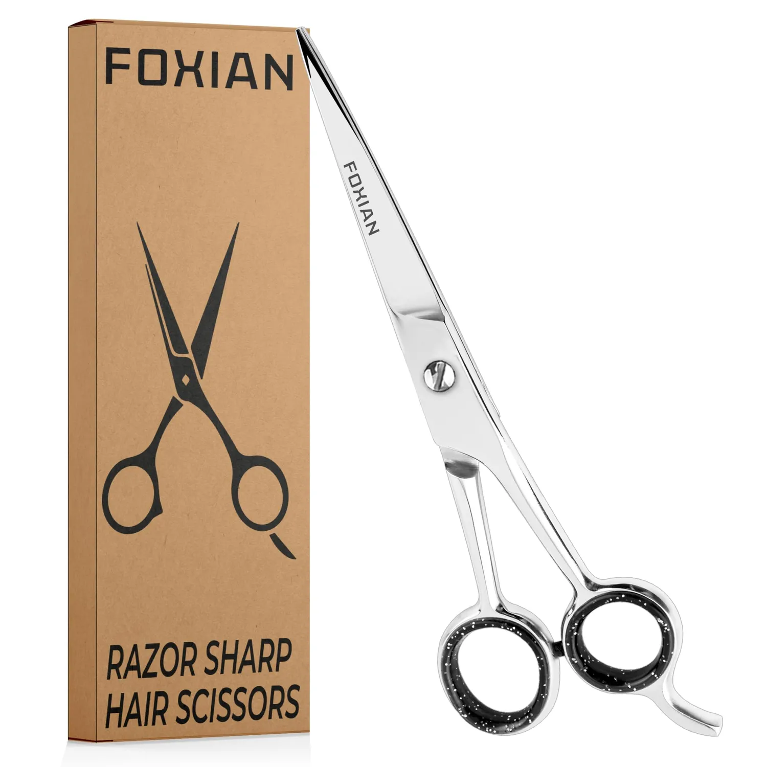 OCBA Professionelle Friseurschere Edelstahl Haarschere scharf