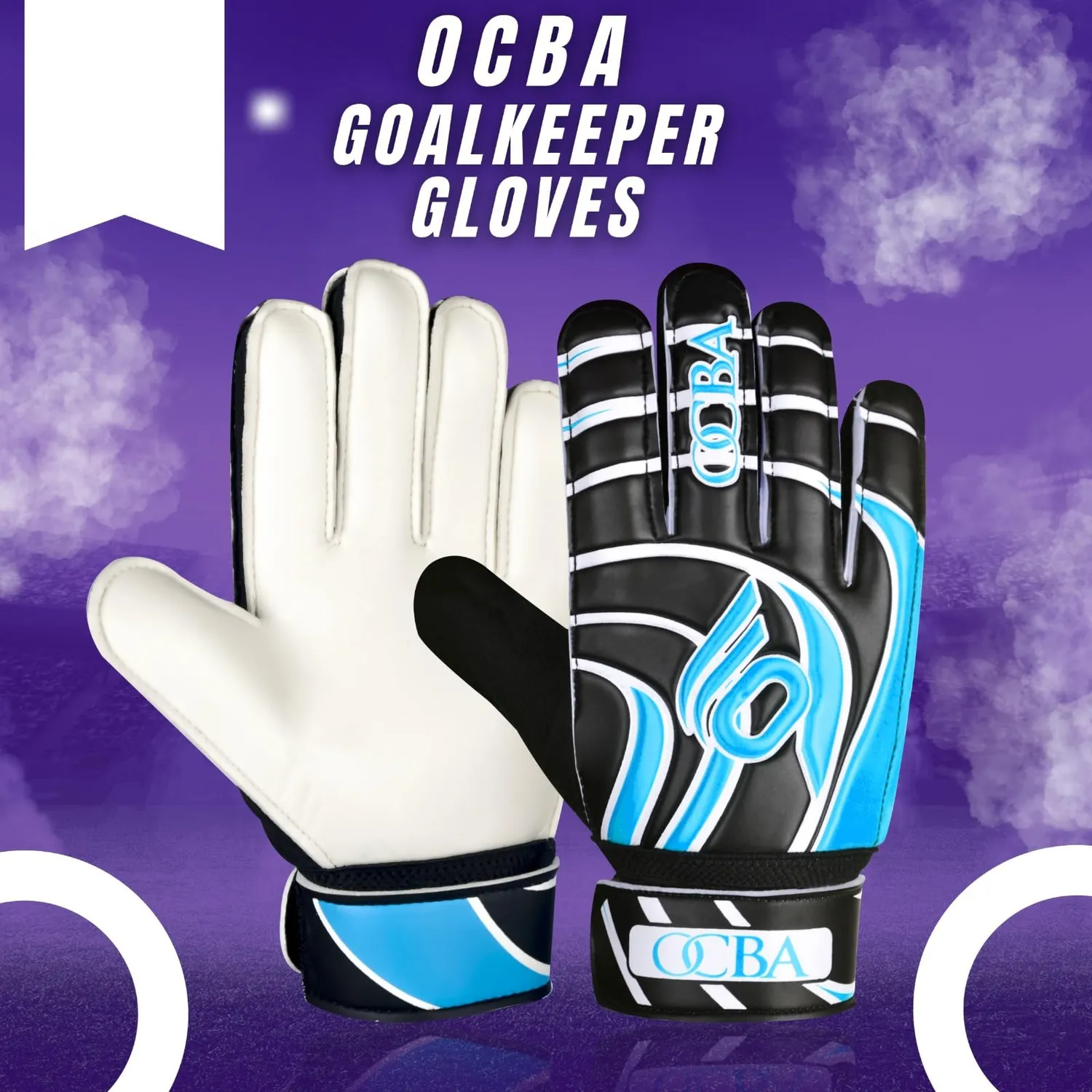 OCBA Torwarthandschuhe Kinder Latex Super Grip