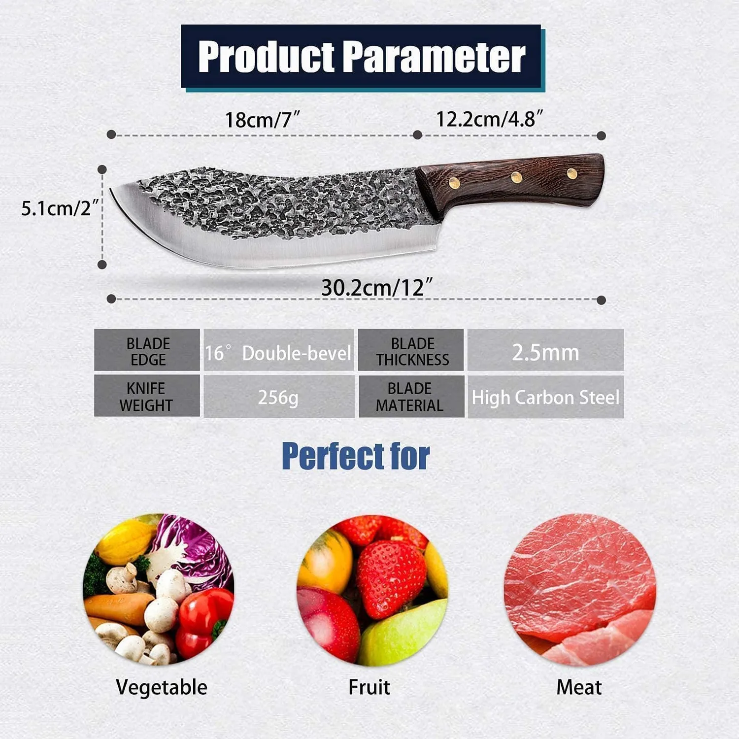 JASON Profi Fleischmesser 30,2 cm Kohlenstoffstahl