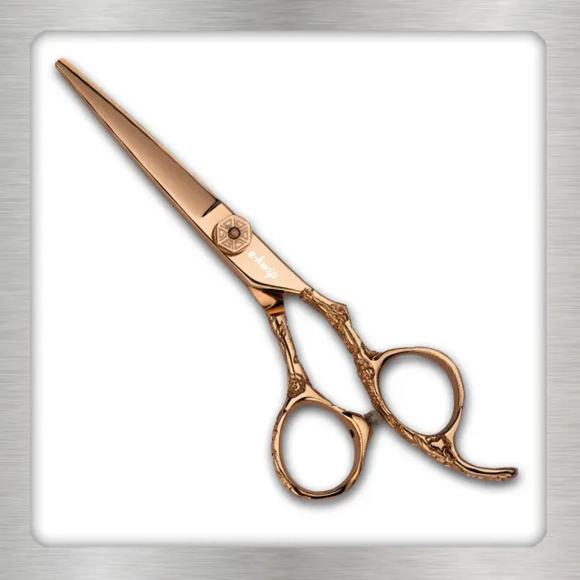 e-kwip Flower Rose Gold Friseurschere 5,5 Zoll