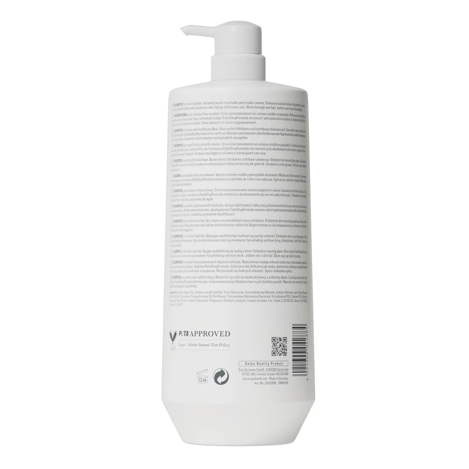 Goldwell Dualsenses Ultra Volume Shampoo 1 l feines Haar