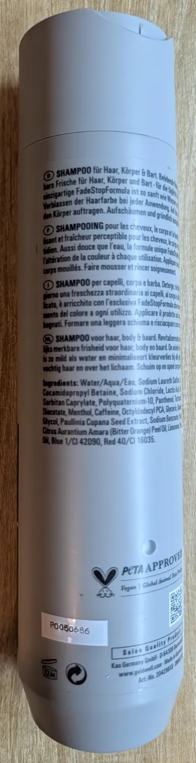 Goldwell Dualsenses Men Shampoo 300 ml Haar Körper