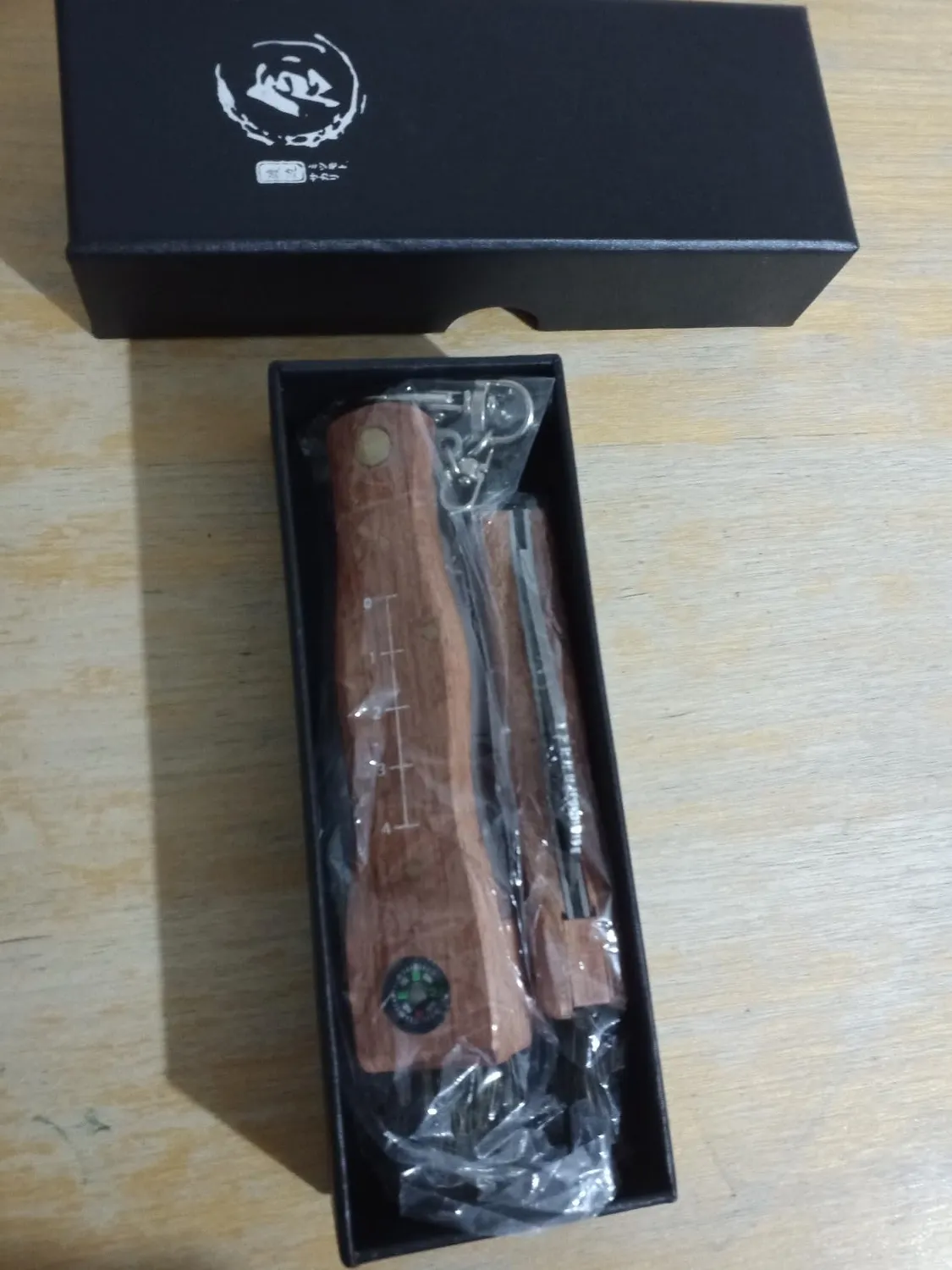 Jason Pilzmesser mit Bürste Set 2 Stück Klappmesser Holzgriff